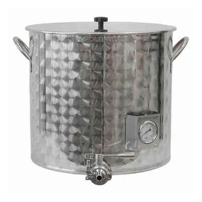 Olla de producción de acero inoxidable Tri-Clamp de 35 L