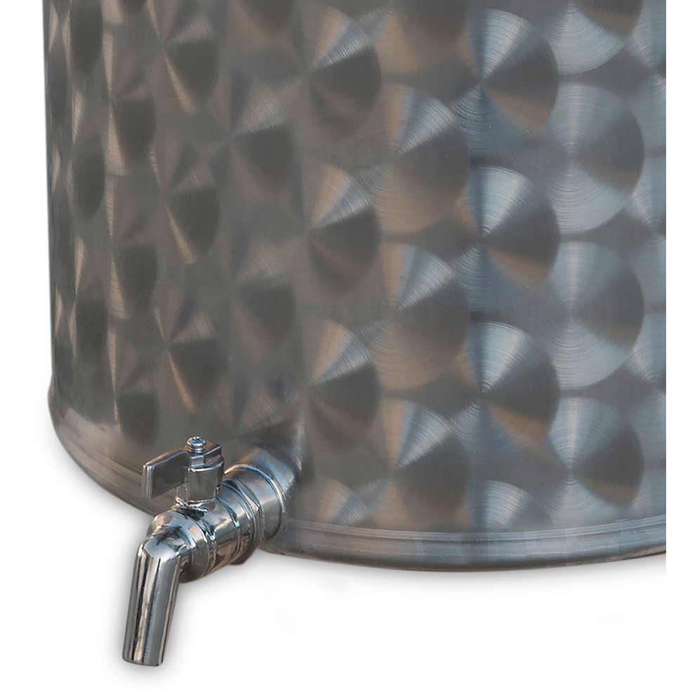 olla en acero inox 25 L con grifo