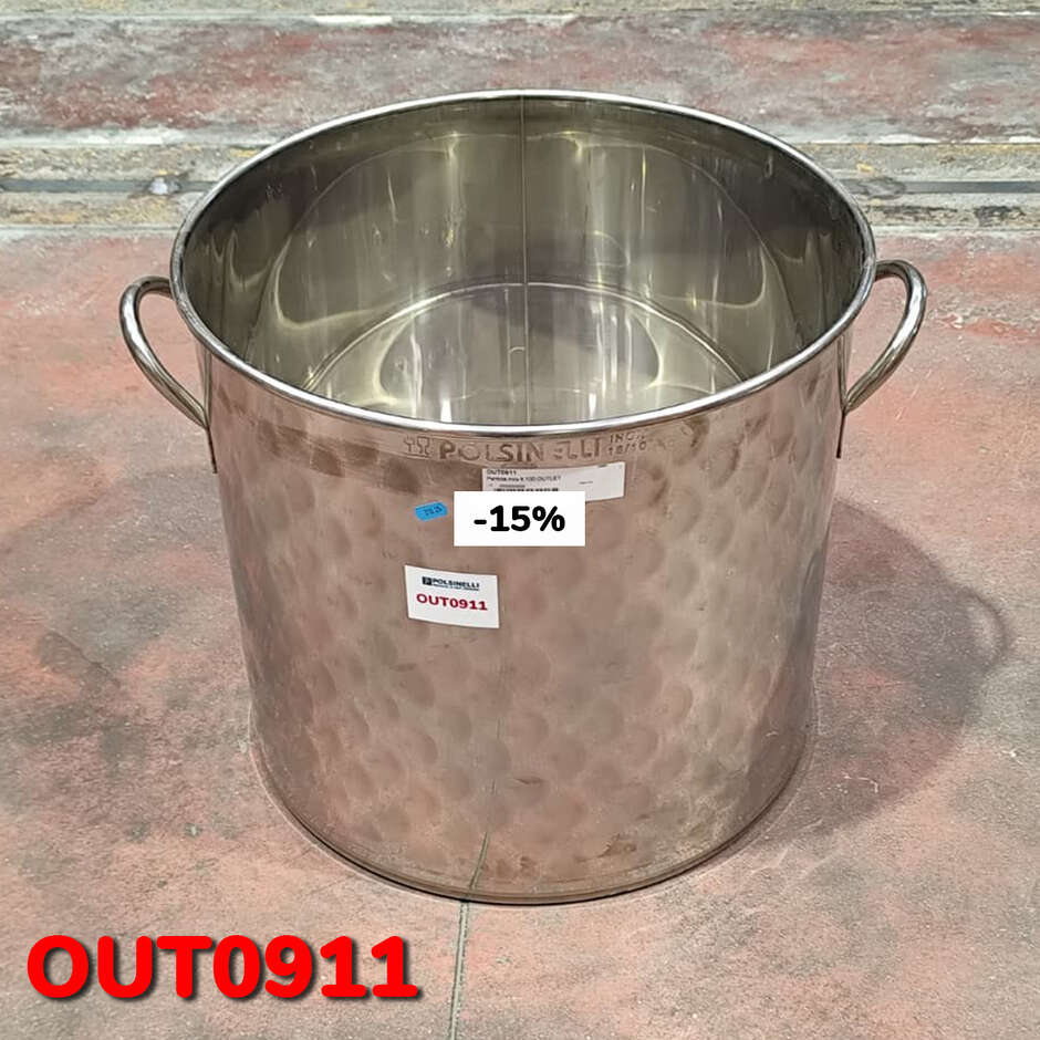 OUTLET - 100 L Edelstahl-Topf