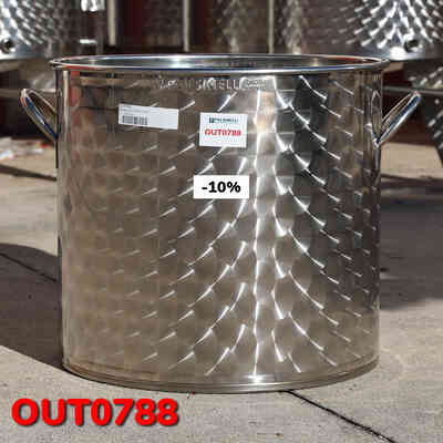 OUTLET - 100 L stainless steel pot
