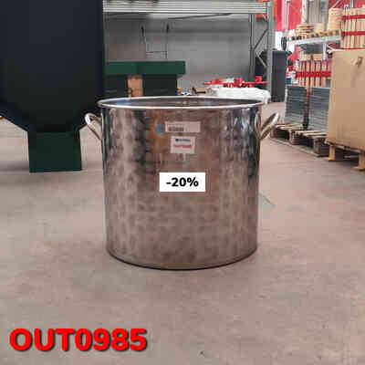 OUTLET - 100 L stainless steel pot