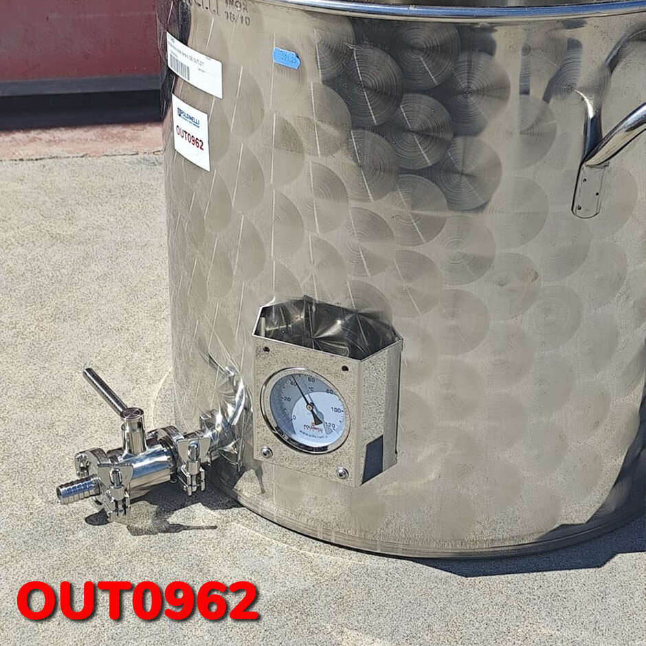 OUTLET - 100 L Tri-Clamp stainless steel production pot