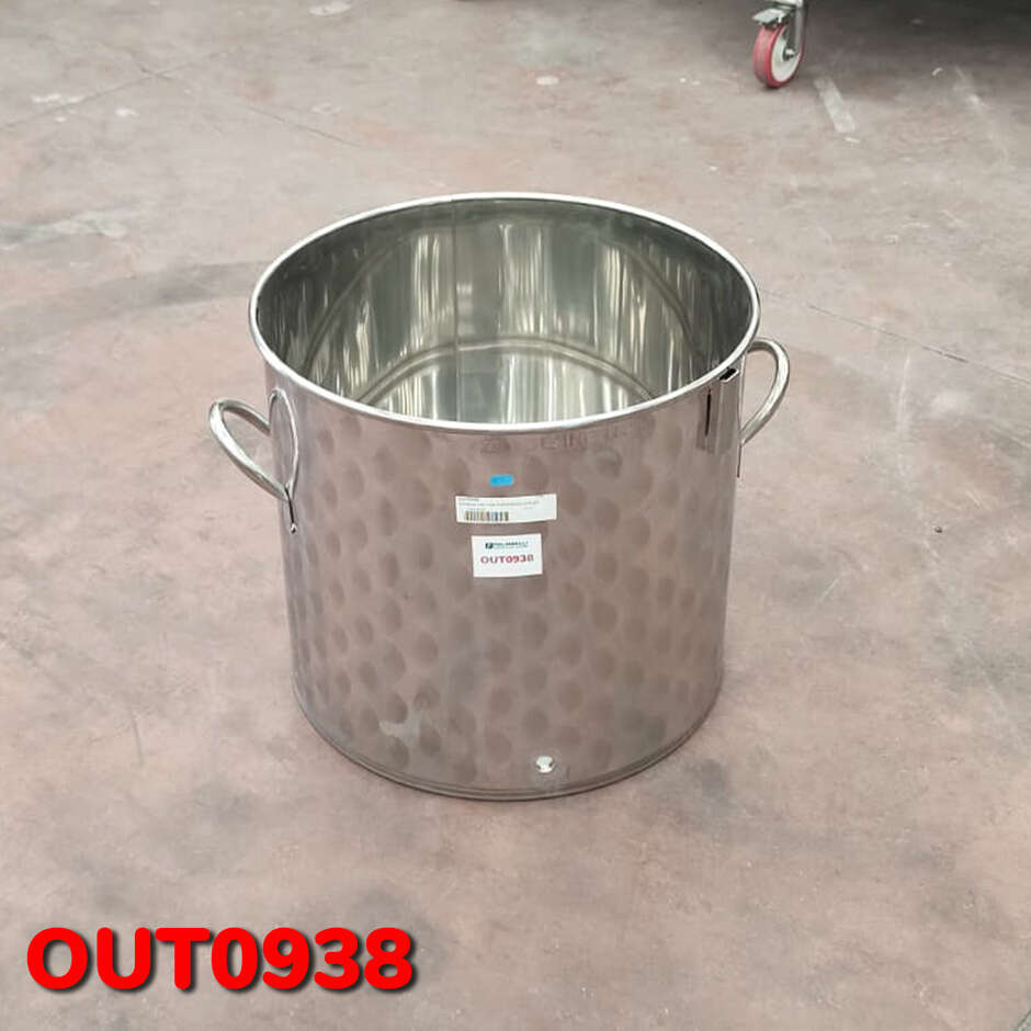 OUTLET - 100 L Wide Stainless Steel Tank with handles