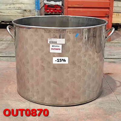 OUTLET - 150 L Edelstahl-Topf