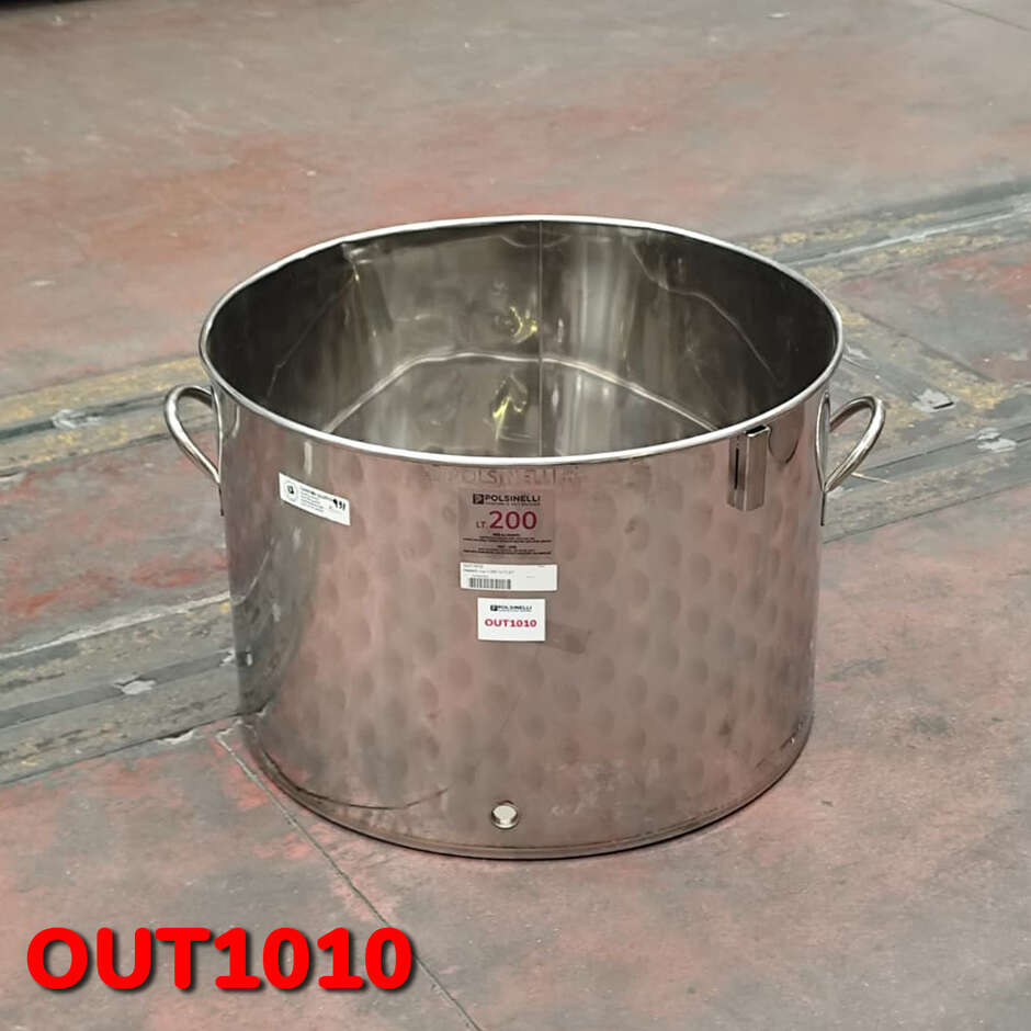 OUTLET - 200 L Edelstahl Bottich