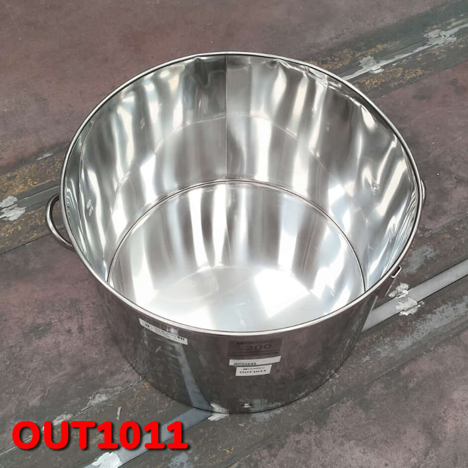 OUTLET - 200 L Edelstahl Bottich