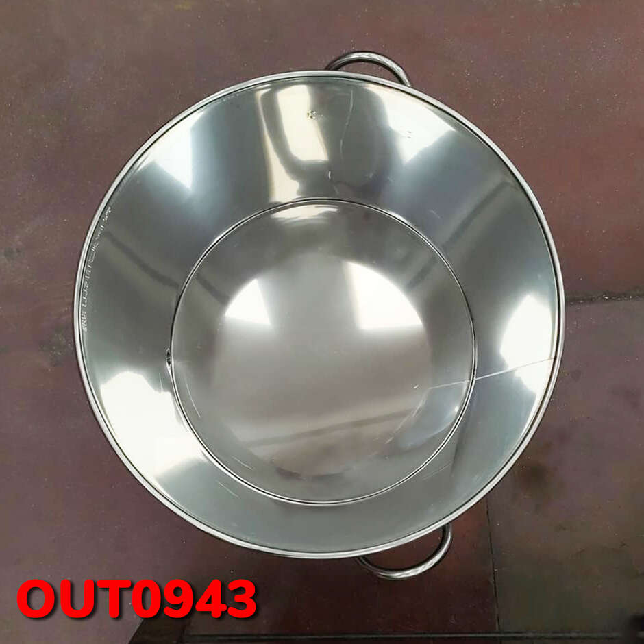 OUTLET - 200 L Edelstahl Topf mit Hahn 