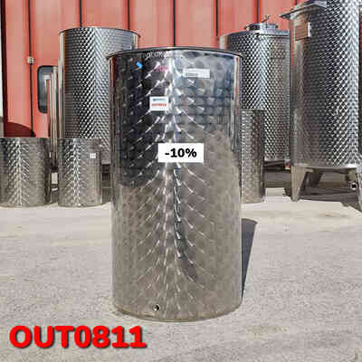 OUTLET - 200 L stainless steel tank
