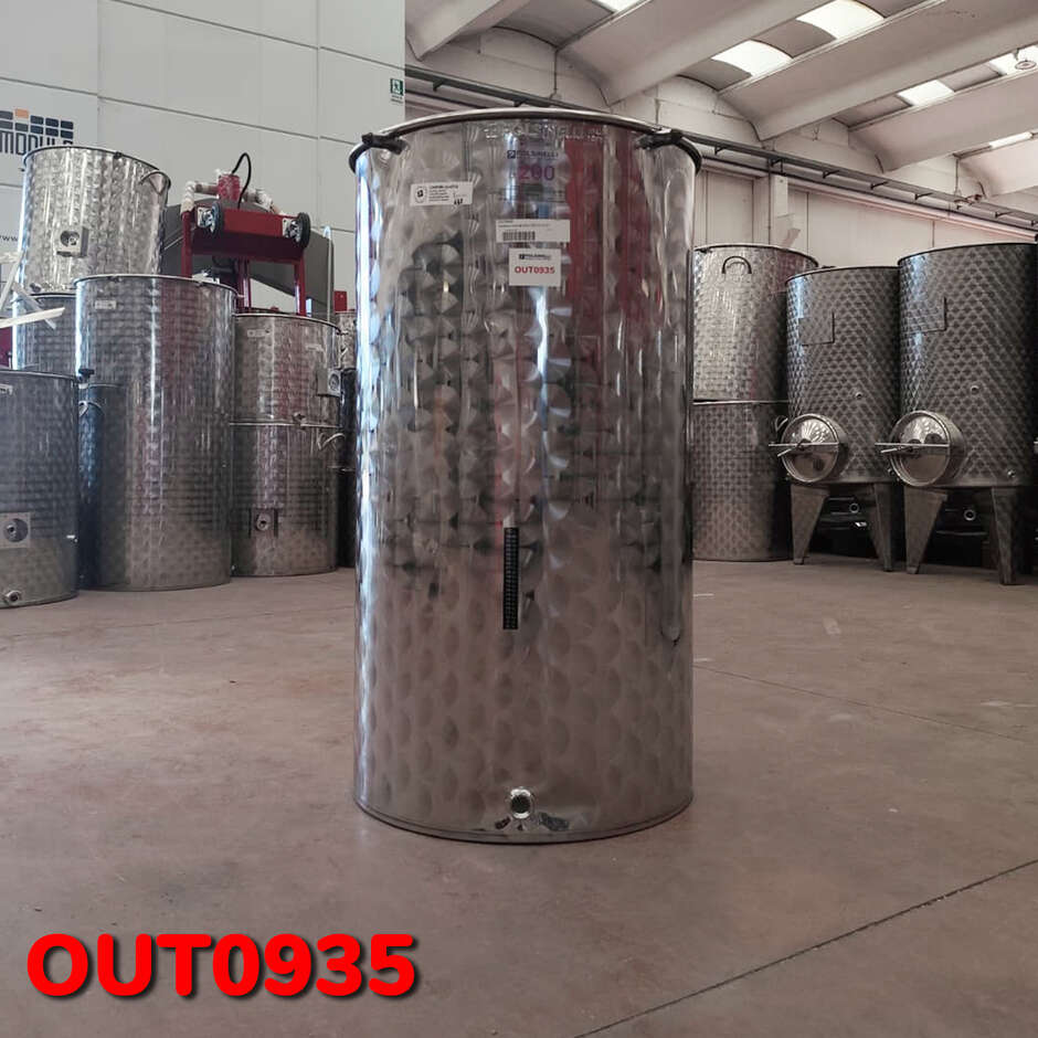 OUTLET - 200 L stainless steel tank