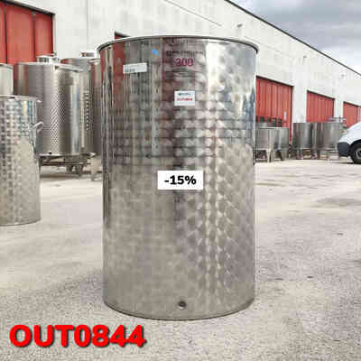 OUTLET - 300 L stainless steel tank