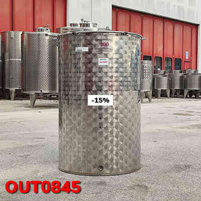 OUTLET - 300 L stainless steel tank