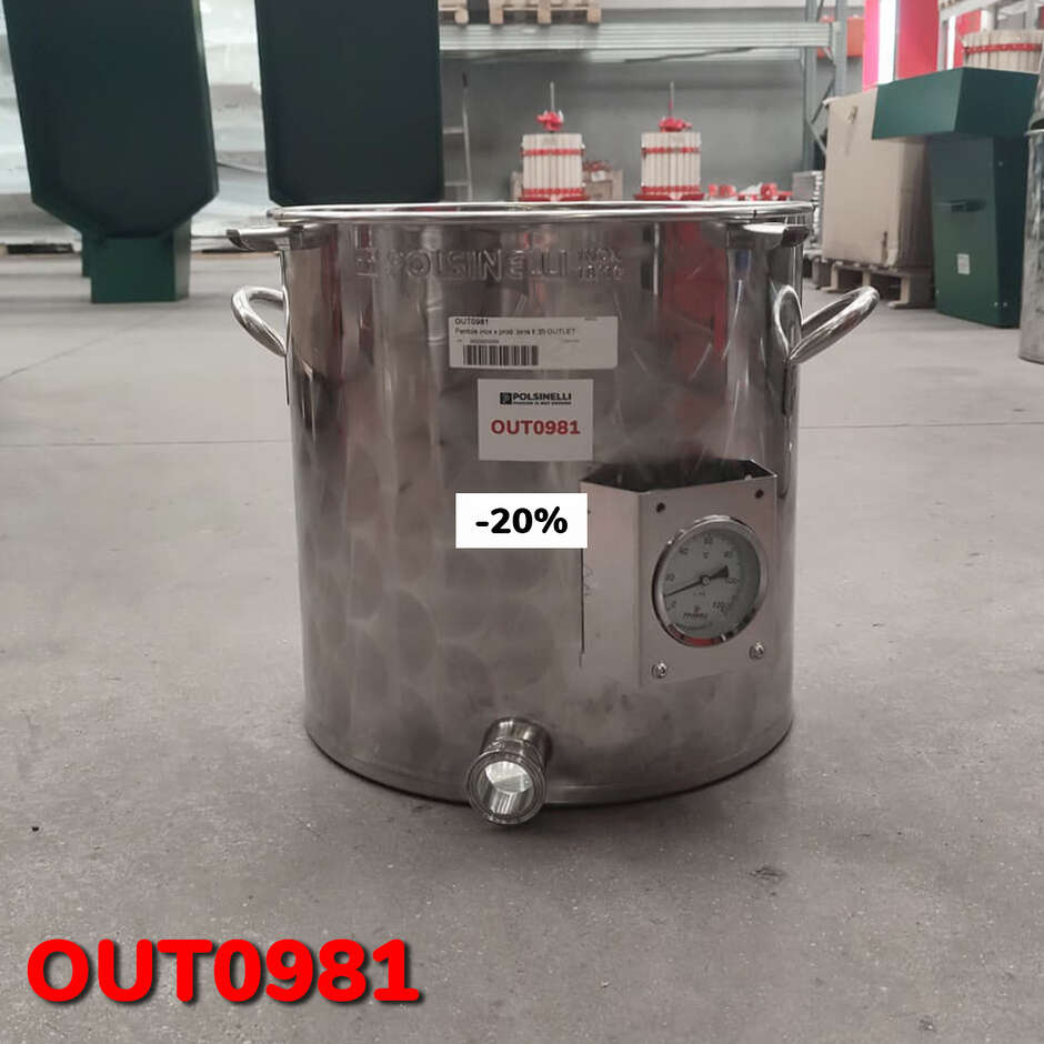 OUTLET - 35 L pot for beer brewing - CLAMP