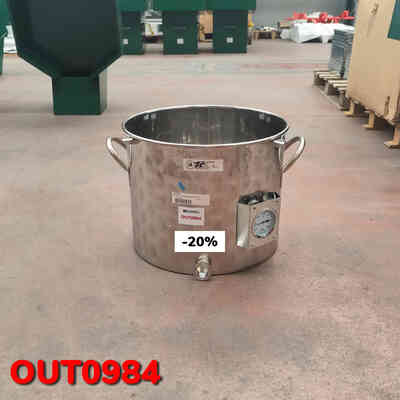 OUTLET - 50 L Tri-Clamp stainless steel production pot