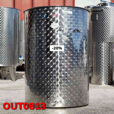 OUTLET - 500 L stainless steel tank