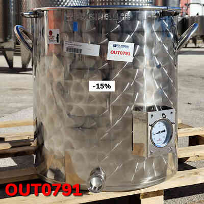 OUTLET - 75 L Tri-Clamp stainless steel production pot