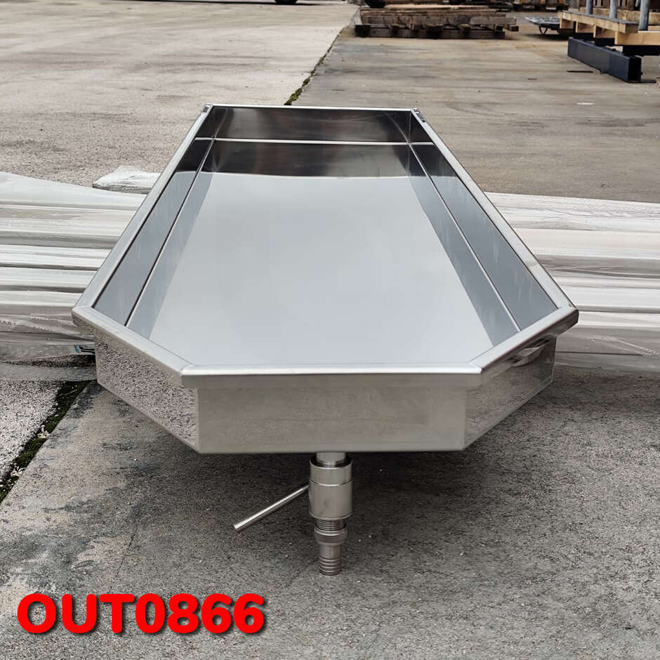 OUTLET - Abtropffläche aus Edelstahl 2000x500