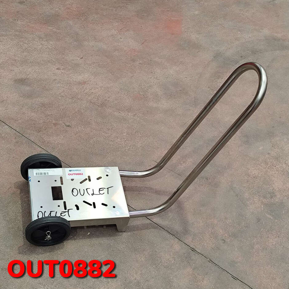 OUTLET - AISI 304 stainless steel Maxi trolley for electric pump