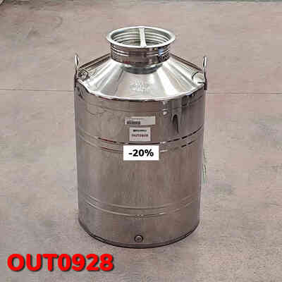 OUTLET - Bidón inox fondo liso 100 L