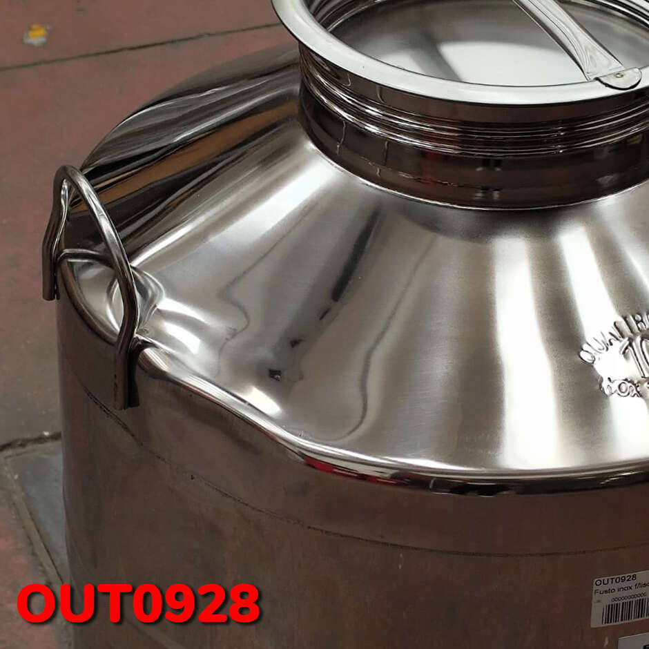 OUTLET - Bidón inox fondo liso 100 L