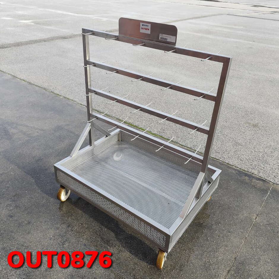OUTLET - Carrello inox porta raccorderia
