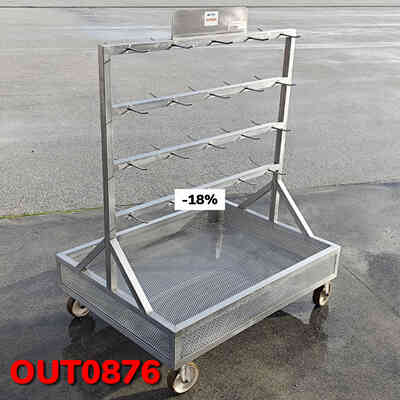 OUTLET - Carro de acero inoxidable para racores