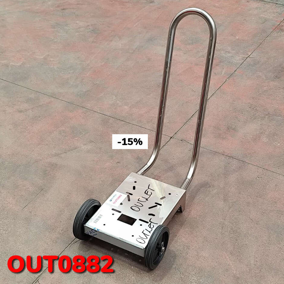 OUTLET - Chariot Maxi en acier inoxydable AISI 304 pour pompe électrique