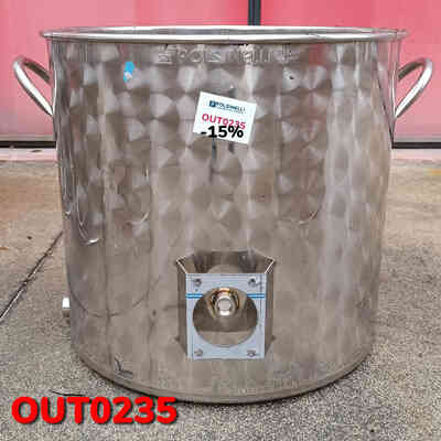 Cuve Brassage Inox 50L Brewferm - Avec Robinet - Pour Bière Maison - Compatible Induction