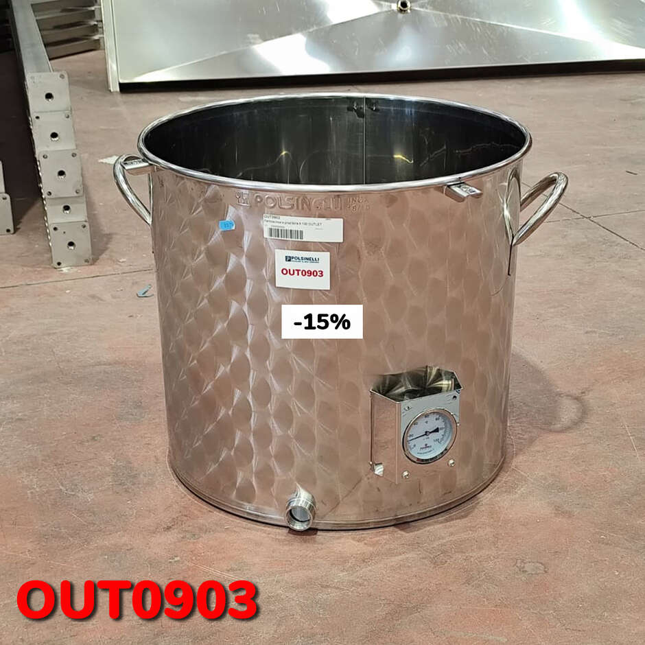 OUTLET - Cuve de brassage inox 100 L