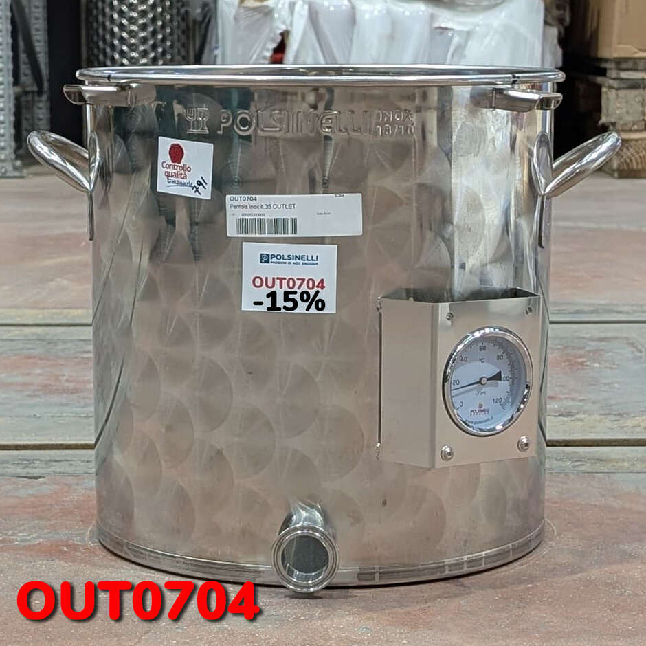 OUTLET - Cuve de brassage inox 35 L - CLAMP