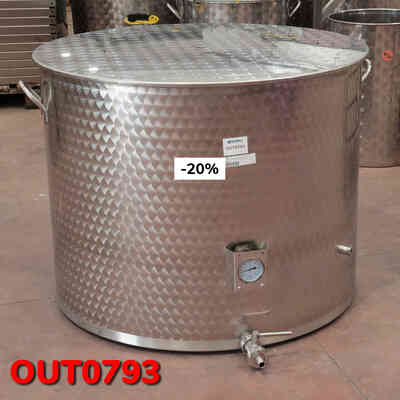 OUTLET - Cuve de brassage inox 660 L