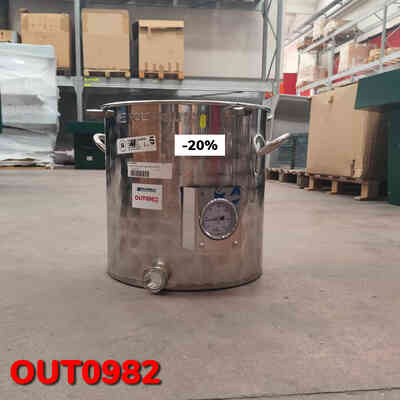 OUTLET - Cuve de production en acier inoxydable 35 L Tri-Clamp