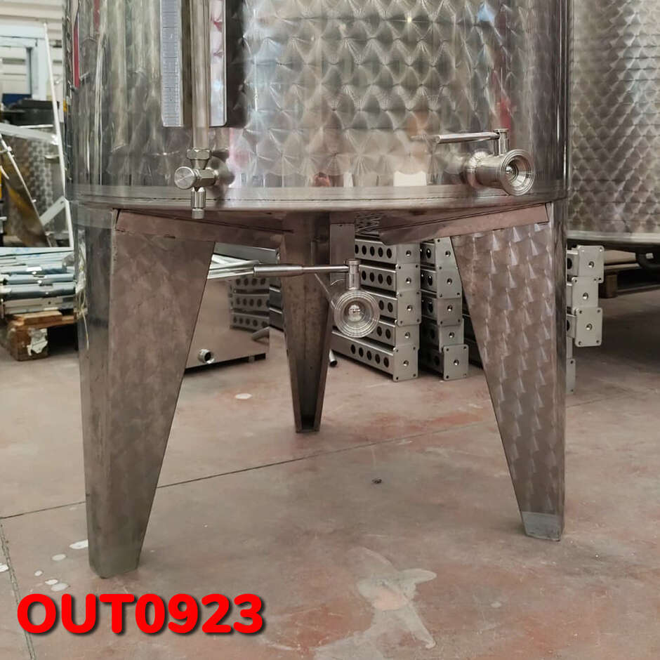 OUTLET - Cuve de stockage inox 1000 L - Ø930 avec pré-réglage à l'azote