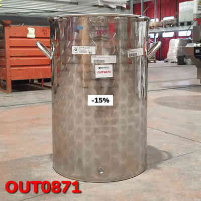 OUTLET - Cuve Inox 100 L avec poignées