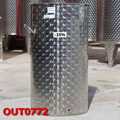 OUTLET - Cuve Inox 200 L avec poignées