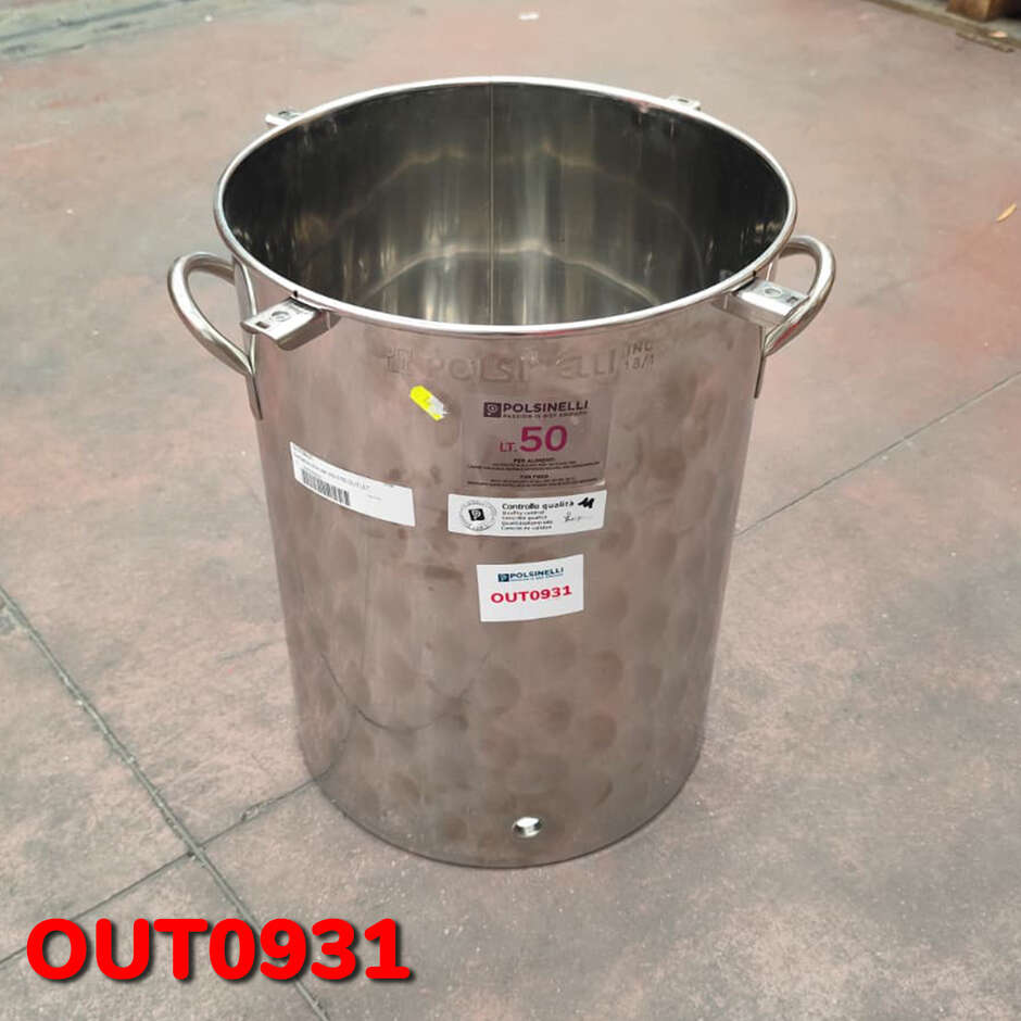 OUTLET - Cuve Inox 50 L avec poignées