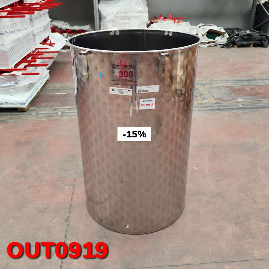 OUTLET - Depósito Inox de 300 L