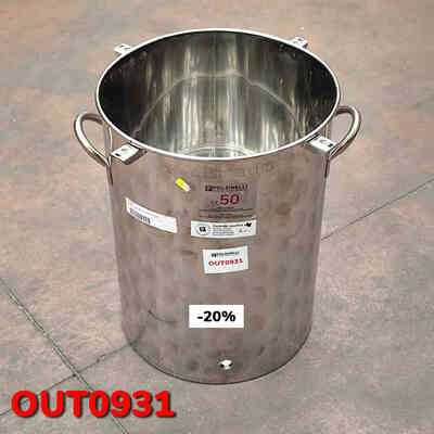 OUTLET - Depósito Inox de 50 L con manillas