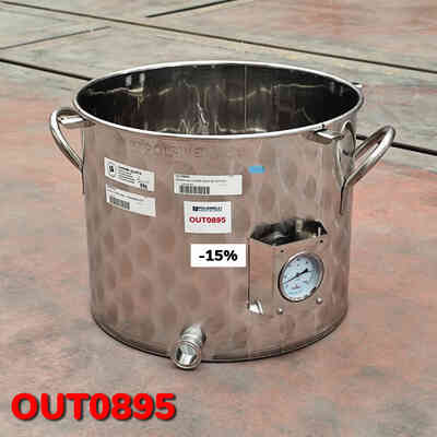 OUTLET - Edelstahl 50 L Topf mit  Tri-Clamp Anschluss