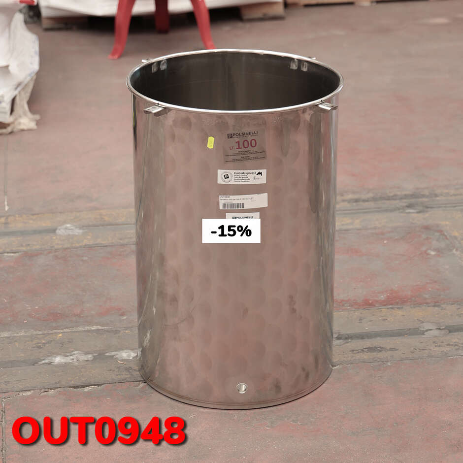 OUTLET - Edelstahlbehälter 100 L