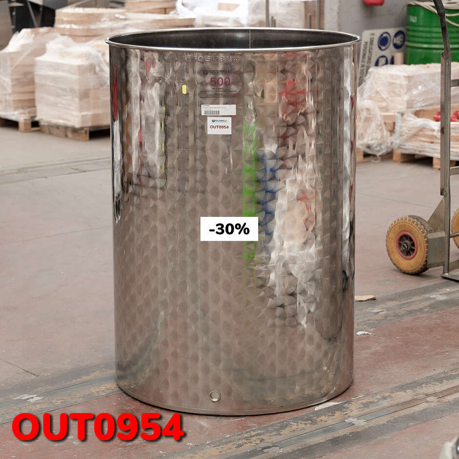OUTLET - Edelstahlbehälter 500 L