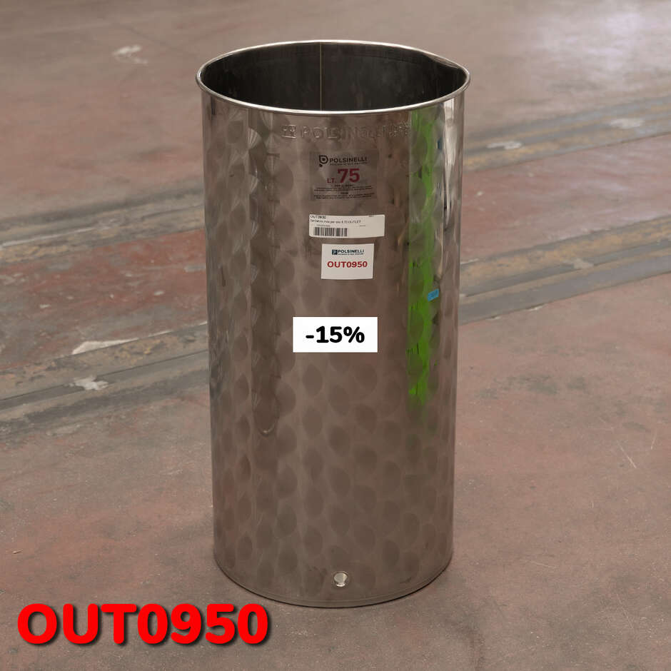 OUTLET - Edelstahlbehälter 75 L