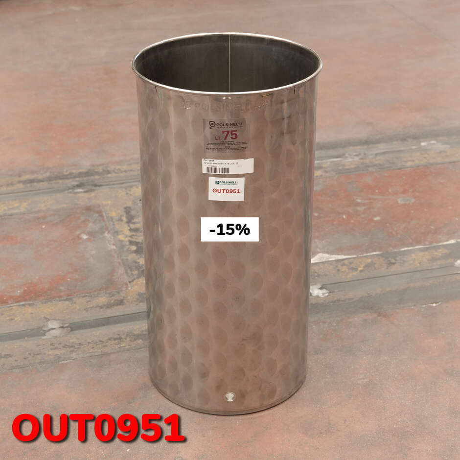 OUTLET - Edelstahlbehälter 75 L