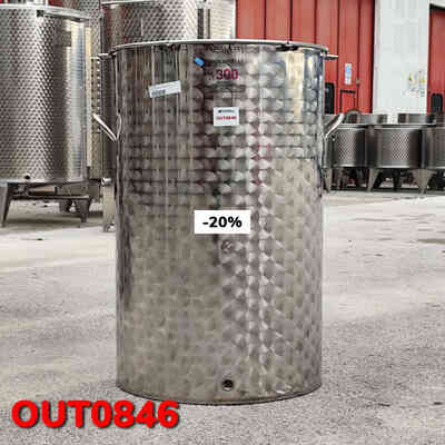 OUTLET - Edelstahlbehälter 300 L mit Handgriffen