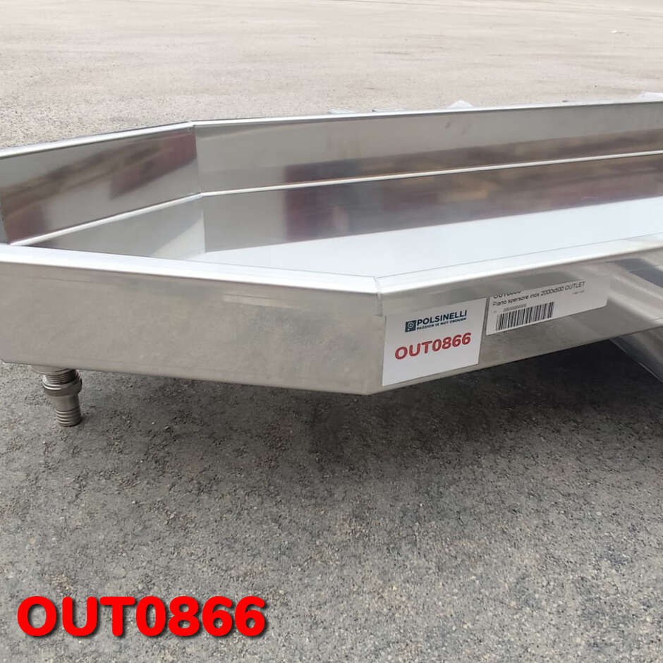 OUTLET - Egouttoir en acier inoxydable 2000x500