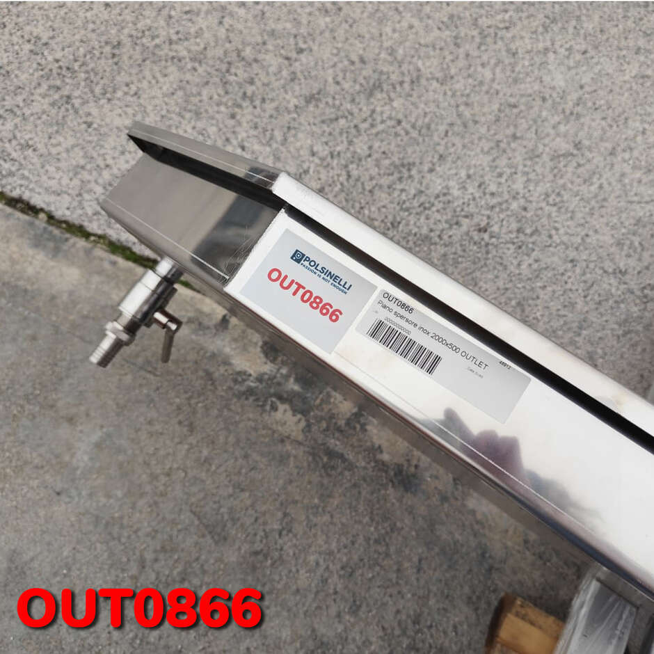 OUTLET - Escurridor de acero inoxidable 2000x500
