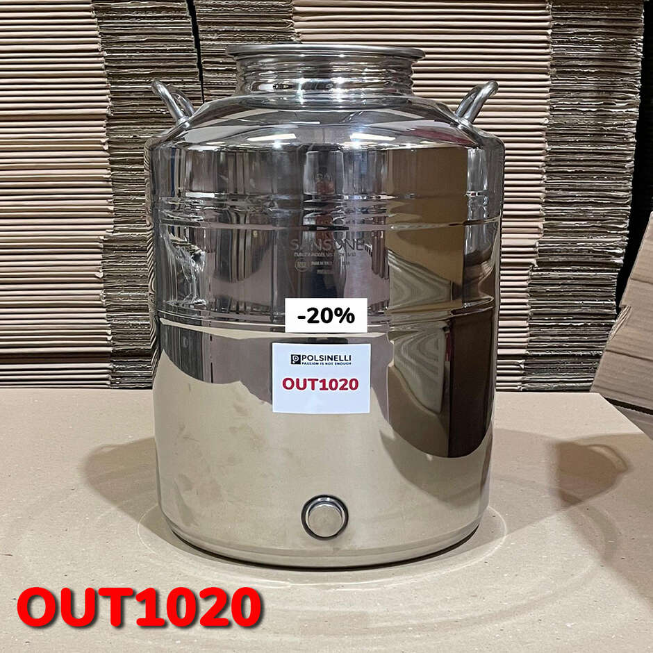 OUTLET - Fût inox Europa 20 L
