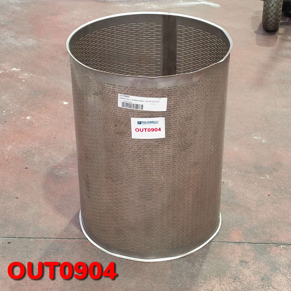 OUTLET - Jaula de acero inoxidable para prensa neumática e hidráulica de 40 L
