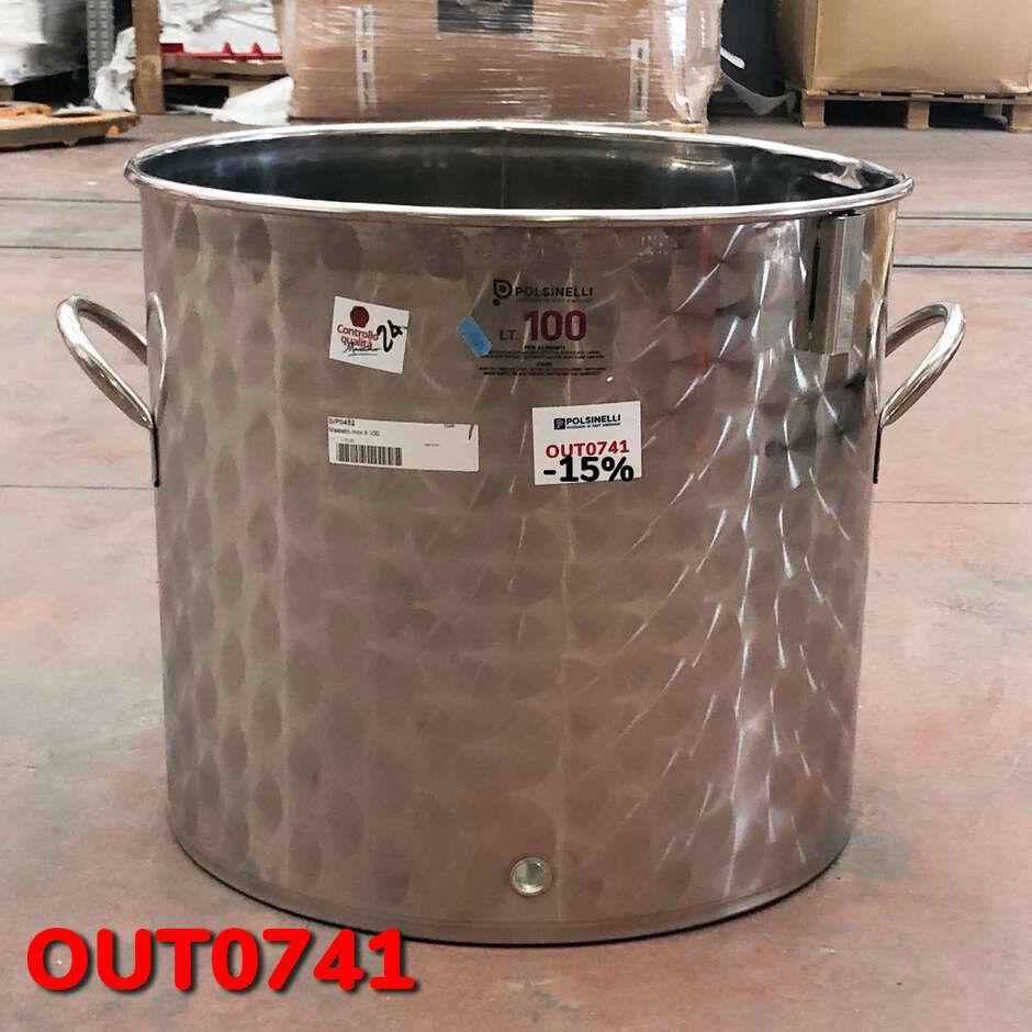 OUTLET - Mastello inox 100 L