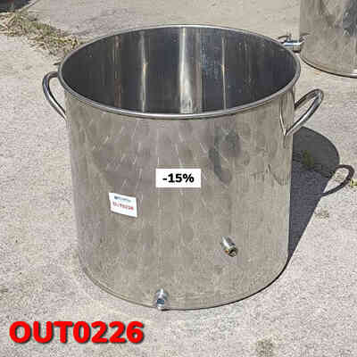 OUTLET - Olla en acero Inox 100 L con grifo