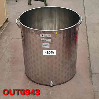 OUTLET - Olla en acero inox 200 L con grifo